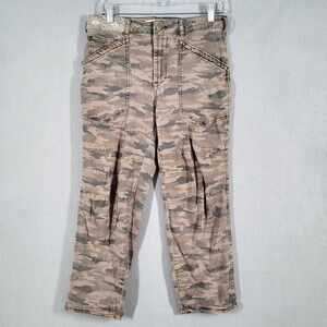 Anthropologie Cargo Pants Women's 27 Camo Utility Pockets